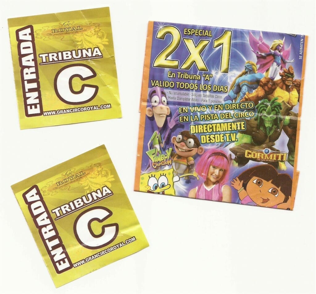Entradas para el circo