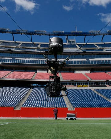 Skycam, el steadicam que flota 