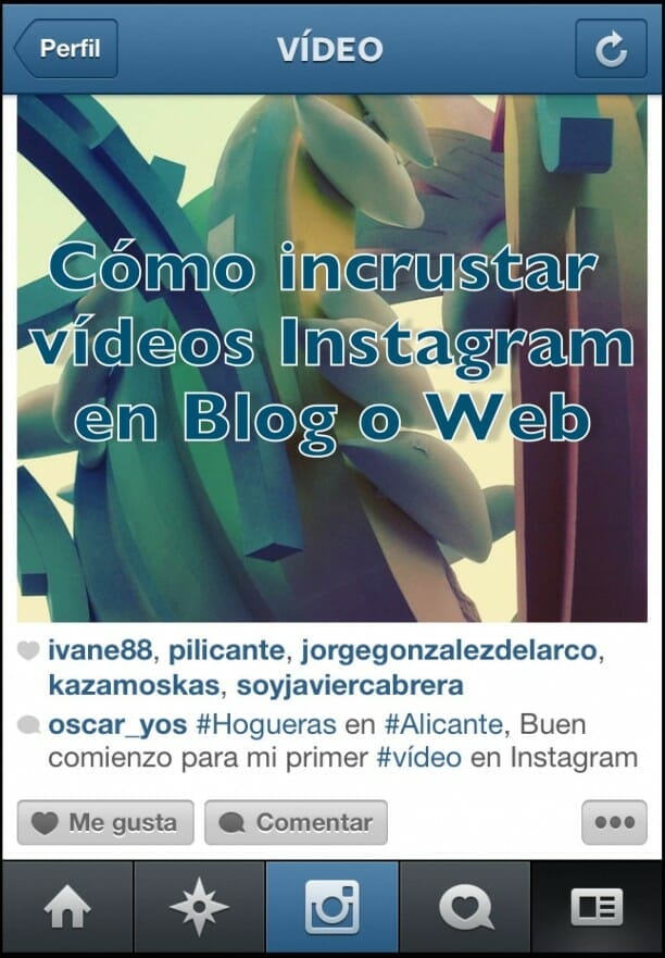 YOS Contenidos - Cómo incrustar vídeos de Instagram