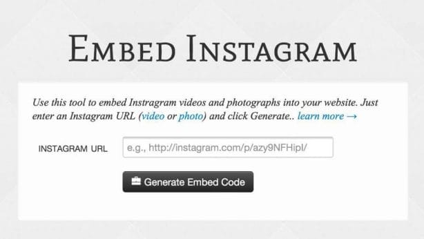 insertar vídeo y fotos de instagram en tu blog o web