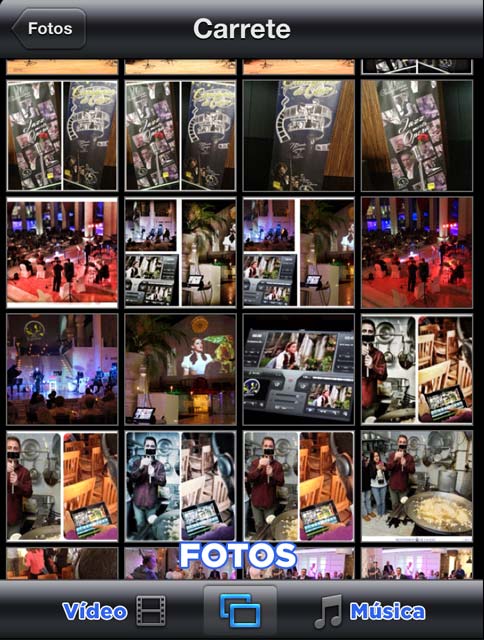 Ventana para seleccionar material