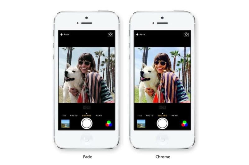 Filtros de color de la nueva camara iphone con iOS7