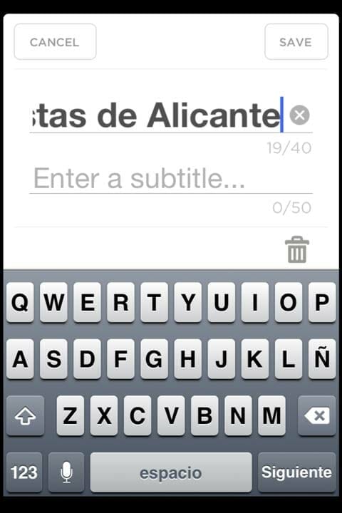 Creando un título con Animoto para su slide show