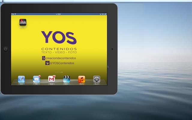 El iPad en la pantalla del ordenador