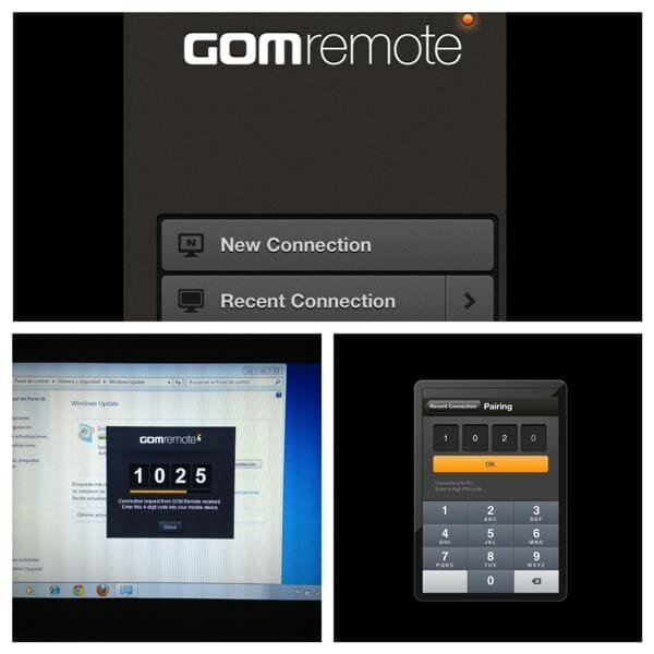 Código de acceso cada vez que abres el GOM Remote