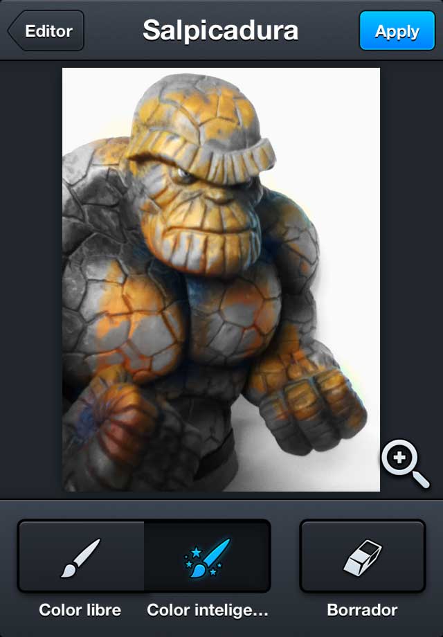 Retocar fotos con efecto salpicadura