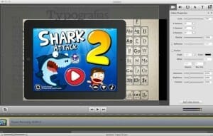 Pantalla del editor de Screenflow dónde están las grabaciones de las capturas de pantalla