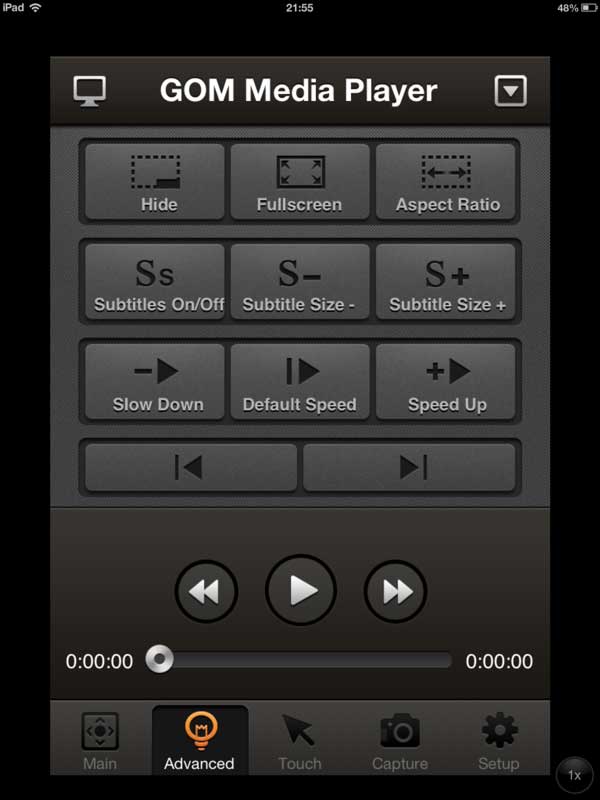 Advanced window GOM Remote