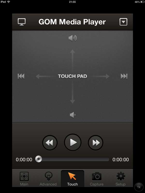 Touch window GOM Remote