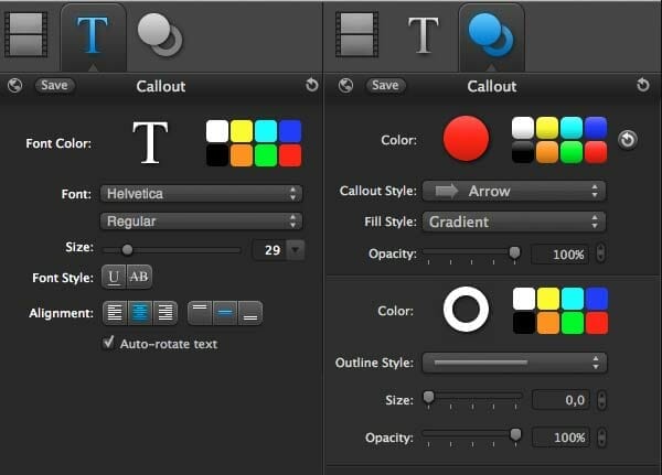 Características de textos y llamadas personalizables