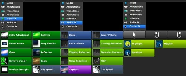 Camtasia posibilidades de personalización