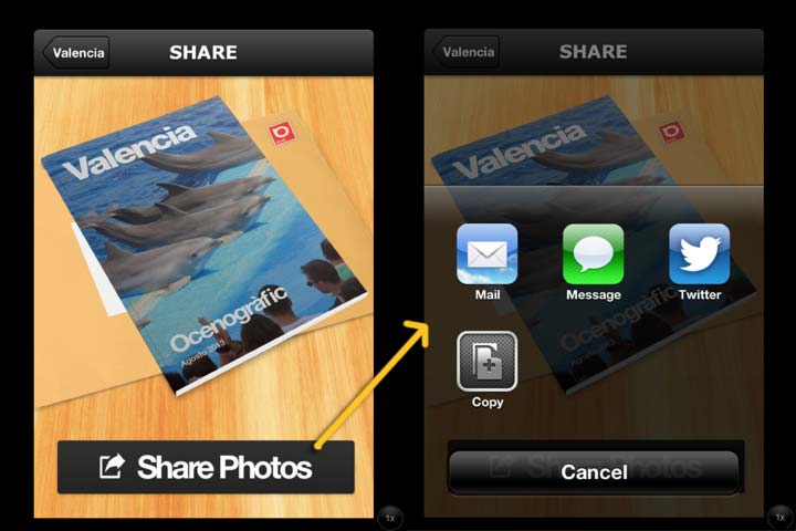 Comparte por varios medios distintos tu montaje de fotos con Beamr