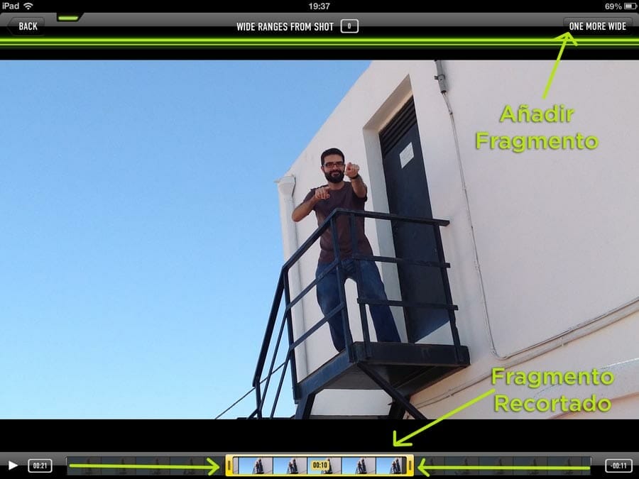 Captrua de la ventana de trimming en Drop 'n' Roll