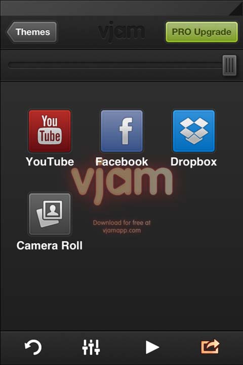 VJAM efectos especiales de vídeo en tu móvil comparte