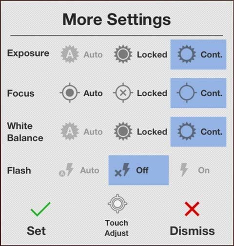 Ajustes de Lapse It Pro para personalizar las capturas de tu time lapse