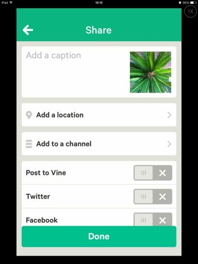 Cómo guardar y compartir Vines