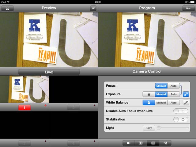 Ventana del Recolive Multicam