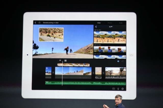 Pantallazo de iMovie para iOS7