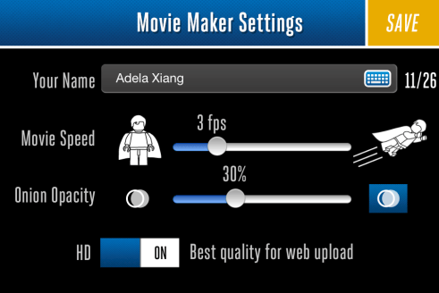 Configurar Lego Movie Maker