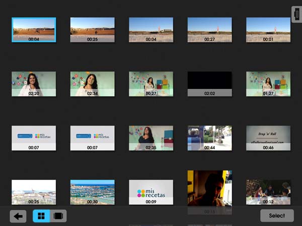 Elige un vídeo para crear gifs animados con Echograph