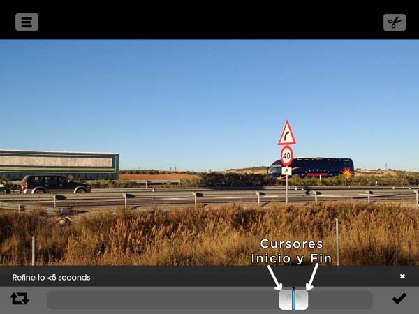 Echograph: Selecciona el vídeo que se moverá en el gif animado