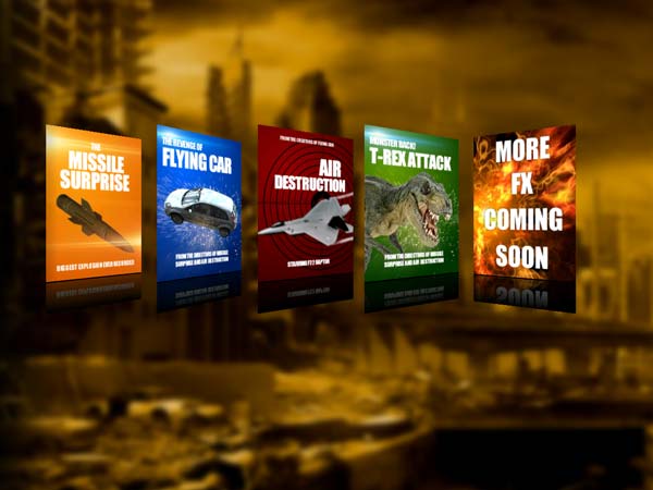 Efectos disponibles en Extreme Special FX