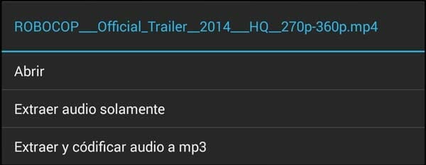 Clip de vídeo ya descargado con YouTubeDownloader