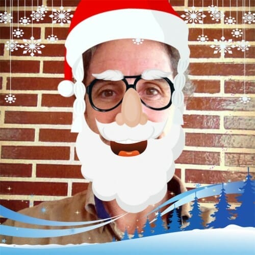 Aplicación de felicitación navideña - Imagen de muestra de la review de eltalleraudiovisual.com - Imagen hecha con la app