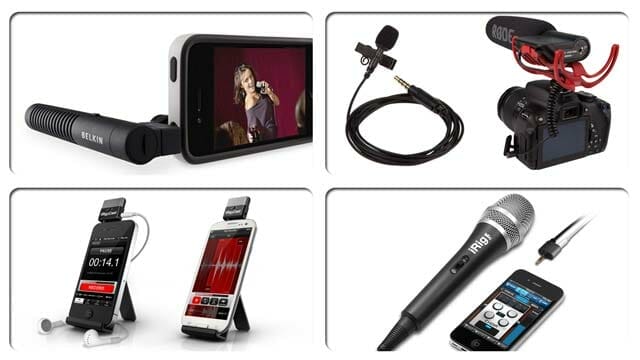 Grabar audio con dispositivos móviles: Micrófonos - eltalleraudiovisual.com Portada del post