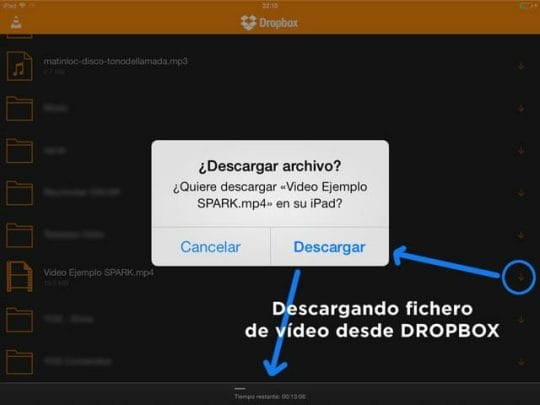 Dropbox y VLC para iOS una combinación perfecta