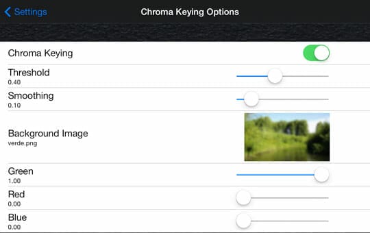 Ajustes e precisión en FiLMiC Pro y su Croma Key