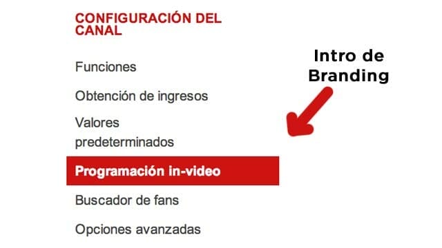 Vídeo Intro o Intro de Branding para Youtube - Configurando el canal de youtube