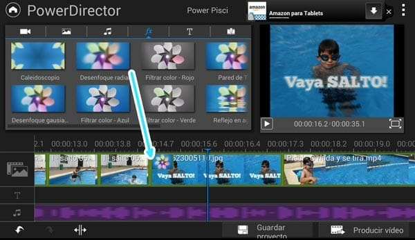 11 efectos de vídeo disponibles en PowerDirector