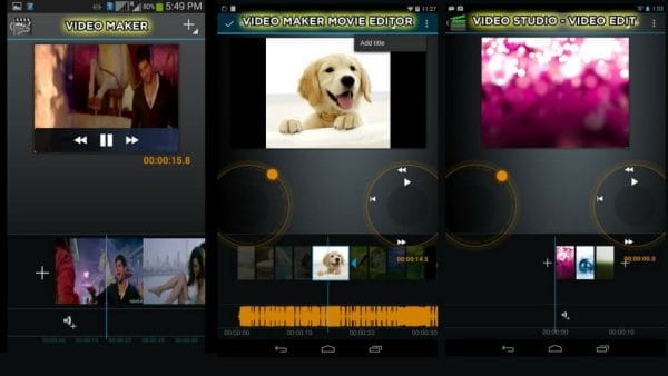 Captura de pantalla de editores de vídeo Android que mejor no descargar