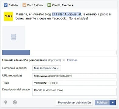 Cómo subir un vídeo a Facebook