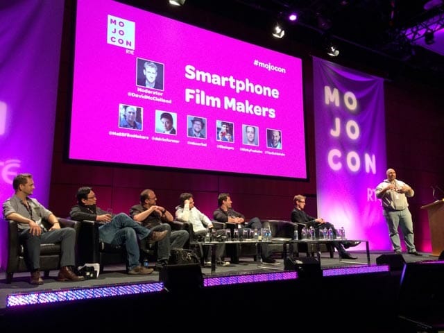 Smartphone Filmmakers en MOJOCON - Conrad Mess, Michael Koerbel, Ricky Fosheim, Neill Barham, Dan Cheung, Taz Goldstein y David McCleland