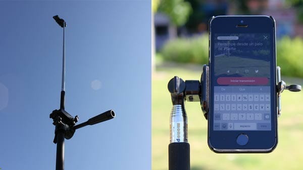 Palo de selfie, uno de los accesorios baratos para grabar vídeo con móviles