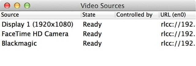 Pantallazo de Recolive Capture preparado para Recolive Multicam a Full HD