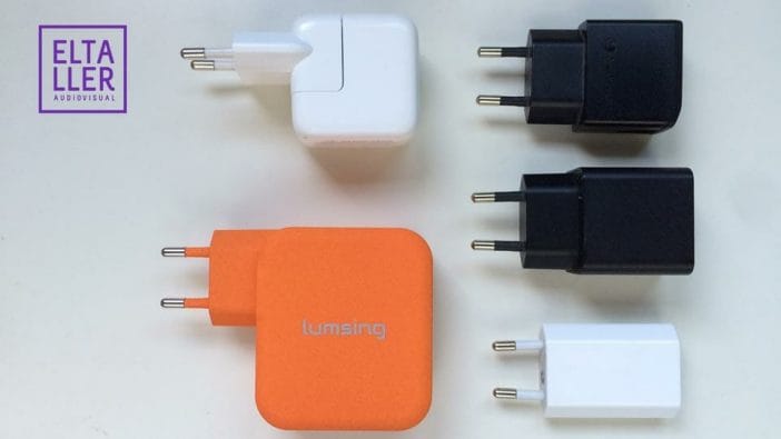 Varios cargadores USB por tamaños - incluye el Lumsing