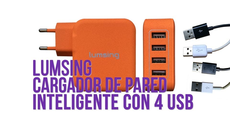 Lumsing Cargador de pared USB inteligente, rápido y eficaz