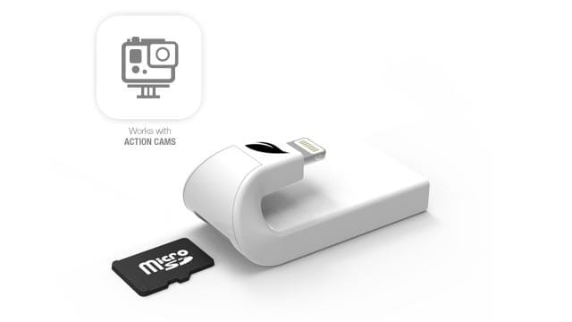 Para leer tarjetas de memoria microSD en iOS