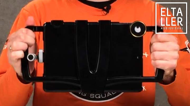 Soporte ergonómico para iPad - iOgrapher para trípode o grabaciones a mano