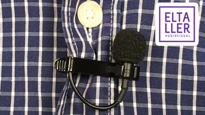Detalle del micrófono de corbata de solapa o lavalier Shure MOTIV MVL