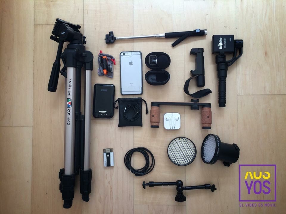 Accesorios para grabar vídeo con móviles de Javier Cabrera @YOSContenidos #mojoconedc