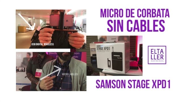 Micrófono de corbata sin cables para grabar vídeos