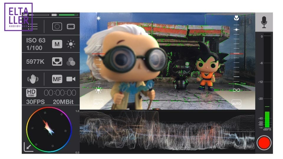 Usa el asistente de enfoque con Focus Peak al grabar vídeo con MAVIS