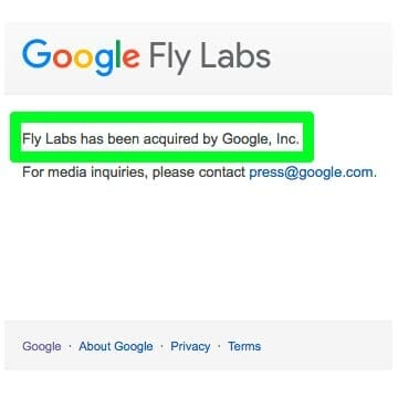 Crop on the fly y el resto de apps de Fly Labs ya no están disponibles para descarga en AppStore porque lo ha comprado Google...