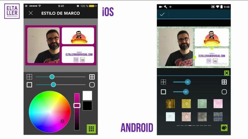 Opciones de estilo del videocollage con PicPlayPost en iOS, Android y Windows Phone