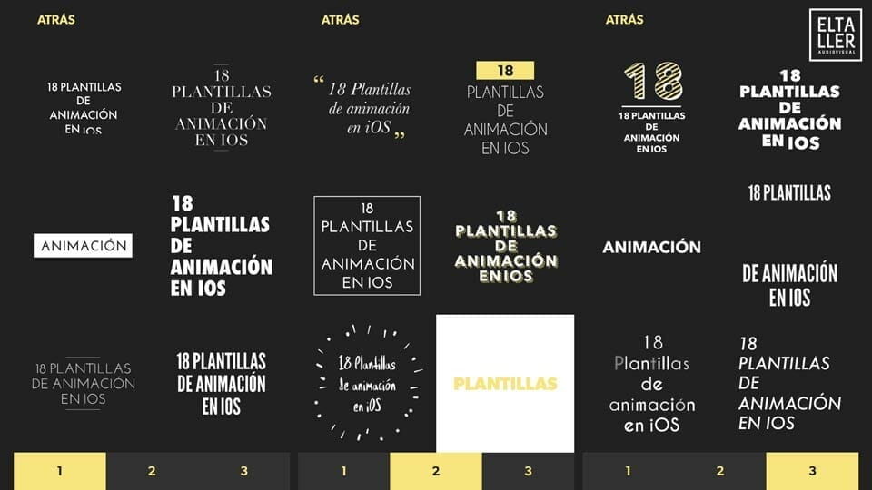 Cómo hacer títulos animados con móviles Plantillas de animación iOS