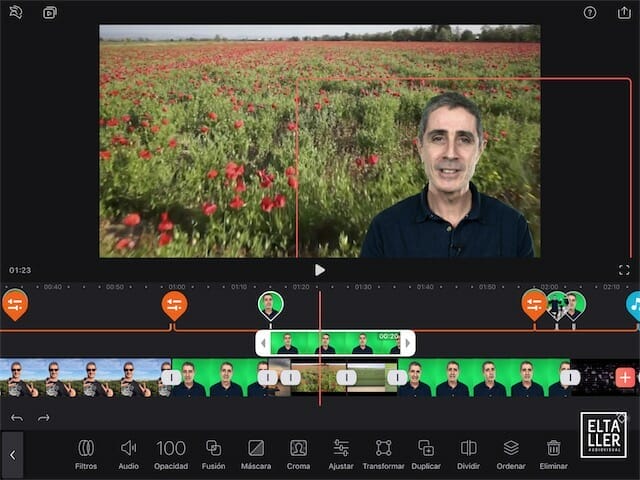 Cómo hacer un chroma key o pantalla verde con Videoleap